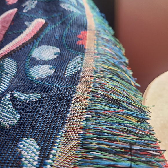 Floral "Not Today Satan" Blanket NWOT - Picture 3 of 7